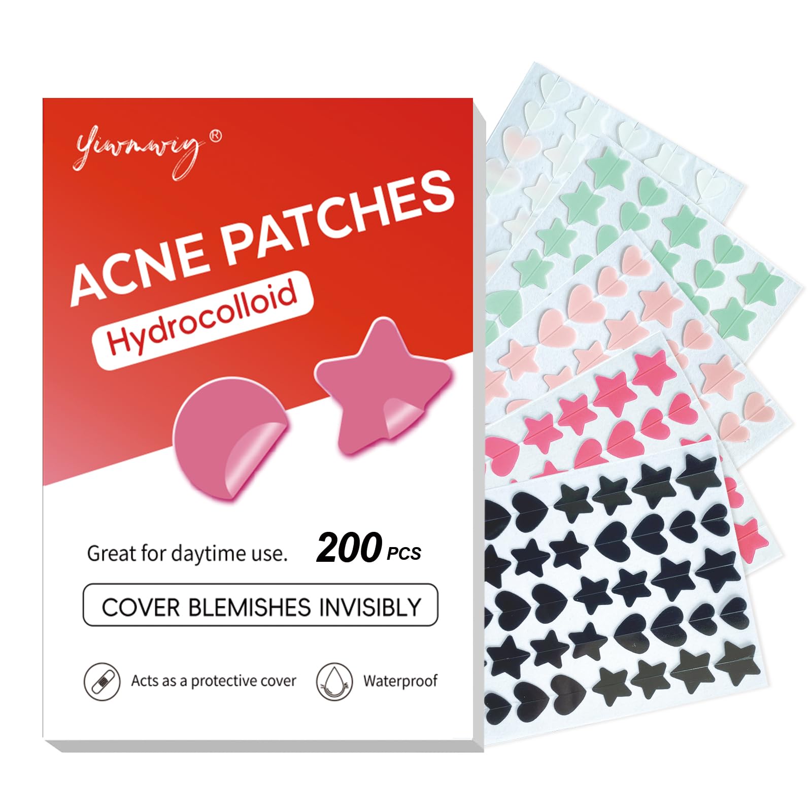 Star Pimple Patches for Face (400 Counts) Festival Beauty Party, Hydrocolloid Cute Acne Patches Cover Zits Blemishes, Zit Patches Spot Stickers Acid Tea Tree Oil,Zit Patches Pads for Skin Care